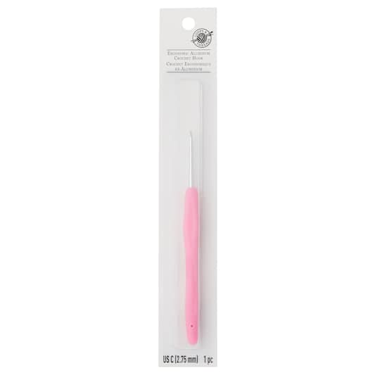 Ergonomic Aluminum Crochet Hook by Loops & Threads